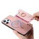 thumbnail image 3 of Funda Magnética Para Xiaomi Redmi 12 Con Billetera Y Anillo Protector Resistente Rosa, 3 of 5