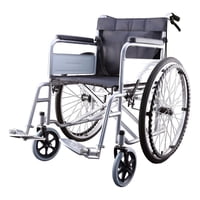 Nanofort - Silla De Ruedas Llanta Maciza Todo Terreno Plegable Uso Rudo