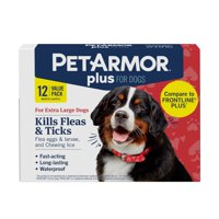 Tratamiento Antipulgas Y Garrapatas Para Perros Petarmor Plus Xl, 12 Dosis
