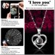 thumbnail image 4 of Collar preservado con forma de oso musgo rosa con texto «I Love You», caja de regalo, 4 of 7