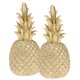 thumbnail image 4 of 2xcreative Resina Pi?a En Forma De Ornamento Espectáculo Dorado 9x9x25cm, 4 of 5
