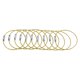 thumbnail image 1 of La etiqueta del equipaje del lazo del alambre del cable 10pcs coloca las correas del alambre de acero inoxidable amarillas, 1 of 6
