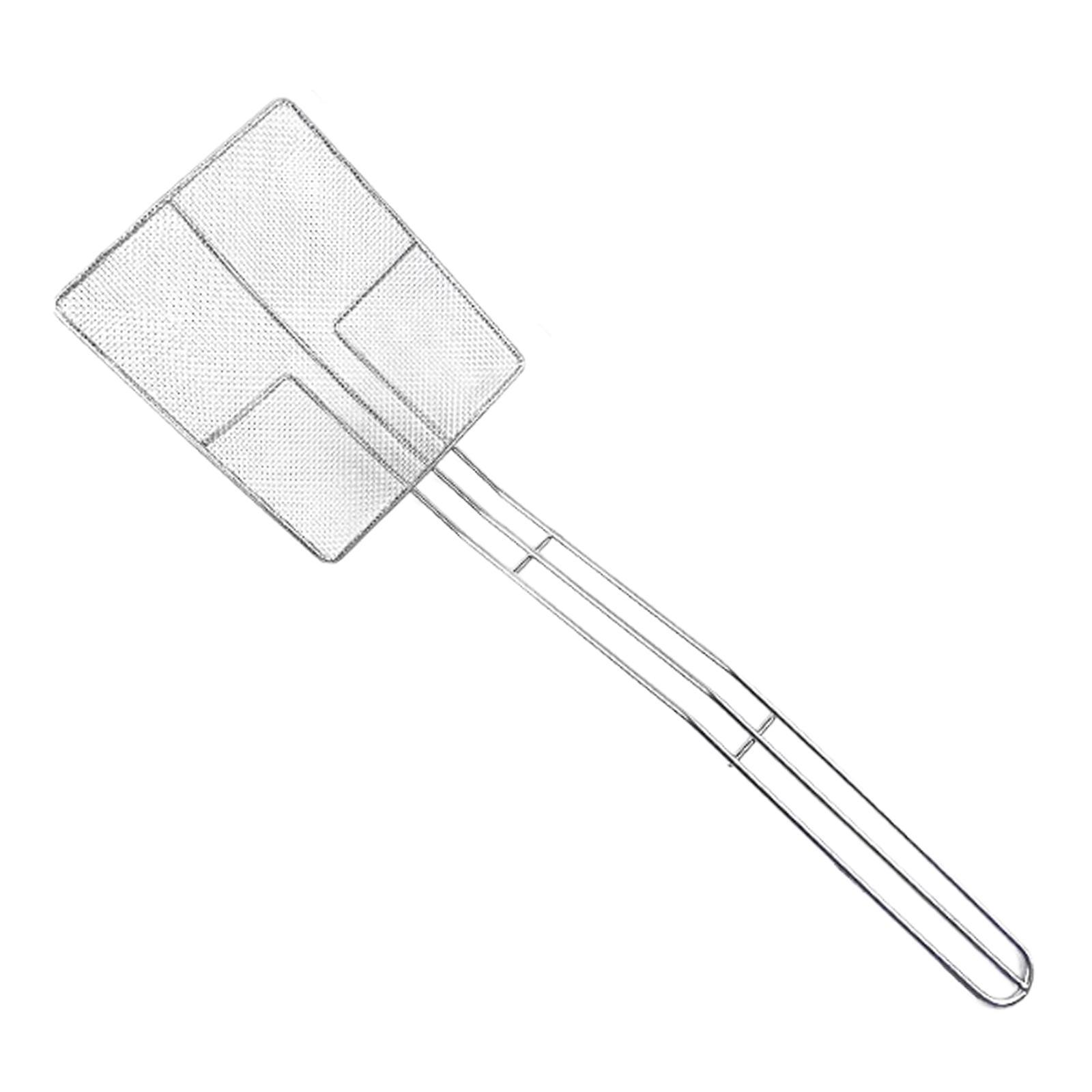 Magideal - Espumador De Aceite, Utensilio De Cocina, Separador De Aceite Para Papas Fritas, Colador De Aceite De Acero Inoxidable Para Colar Pollo Frito Y Pasta. 36Cmx17.5Cmx2.5Cm