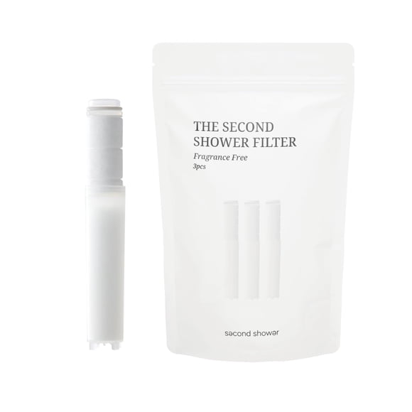 Filtro de ducha Second Shower, paquete de 3, elimina el 99% del cloro