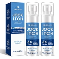Potente Tratamiento Para Hombres Jock Itch Spray Hermon, 2 X 60 Ml