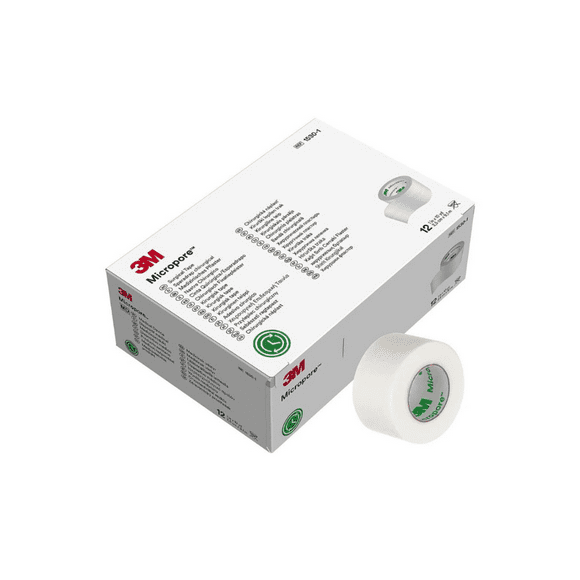 Tela Micropore 2.5 Cm X 9.1 M Blanca 3M caja 12 unidades