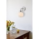thumbnail image 2 of Lámpara de pared Living District Hanson, lámpara de baño de metal de 1 luz, 2 of 7