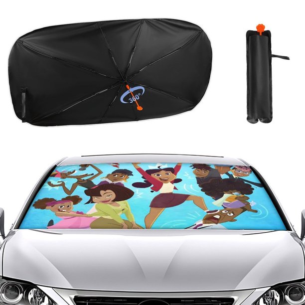 La Familia Proud: Más Fuerte y Más Orgullosa Sombrilla Solar para Auto - Protector de Parabrisas Plegable | Cortina Solar Delantero | Bloqueo UV y Aislamiento de Calor 133x73cm