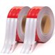 thumbnail image 1 of Cinta reflectante THKULKME DOT-C2, 5 cm x 60 m, roja y blanca, impermeable, 1 of 7