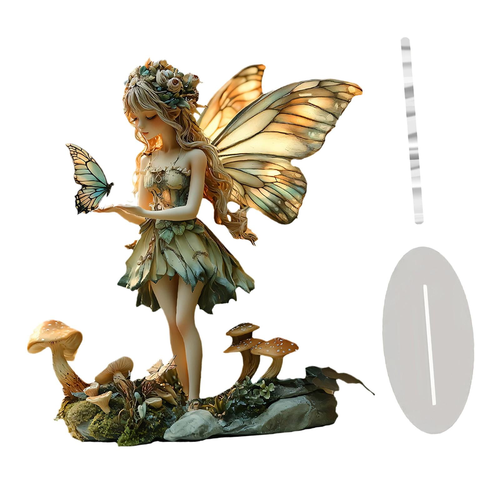 Magideal - Adorno De Mesa De Y Mariposas, Suministros Para Fiestas En Exhibición 2d, Decoración Del Hogar, Regalo De Cumpleaños, Centro De Mesa, Decoración