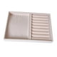 thumbnail image 2 of Organizador Del Collar Del Pendiente Del Sostenedor De La Bandeja Del Almacenamiento De La Joyería Del Terciopelo Beige Estilo 06, 2 of 3