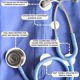 thumbnail image 3 of Estetoscopio Heart Sound Solutions de doble cabeza 74 cm azul, 3 of 5