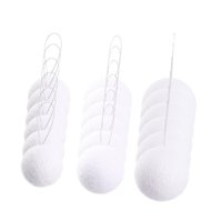 Bothyi - 18 Bolas Navideñas Blancas Reutilizables Para Fiestas, Festivales Y Bodas.