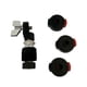thumbnail image 1 of Poste de soporte de embrague de platillo Hi Hat estándar Antióxido con cubierta de liberación rápida Hardware de fijación de metal Embrague Hi Hat , negro, 1 of 1