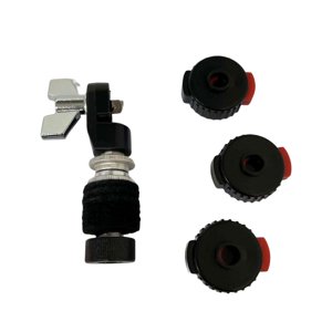 Magideal - Poste De Soporte De Embrague De Platillo Hi Hat Estándar Antióxido Con Cubierta De Liberación Rápida Hardware De Fijación De Metal Embrague Hi Hat , Negro