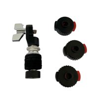 Magideal - Poste De Soporte De Embrague De Platillo Hi Hat Estándar Antióxido Con Cubierta De Liberación Rápida Hardware De Fijación De Metal Embrague Hi Hat , Negro