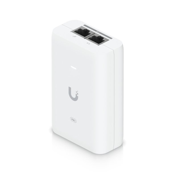 U-POE+30W. Inyector PoE+ de 2,5 Gbps, 48 VDC, 30 W, 0,65 A, compatible con 802.3at, conforme a la norma UACC-POE+-2.5G, UBIQUITI