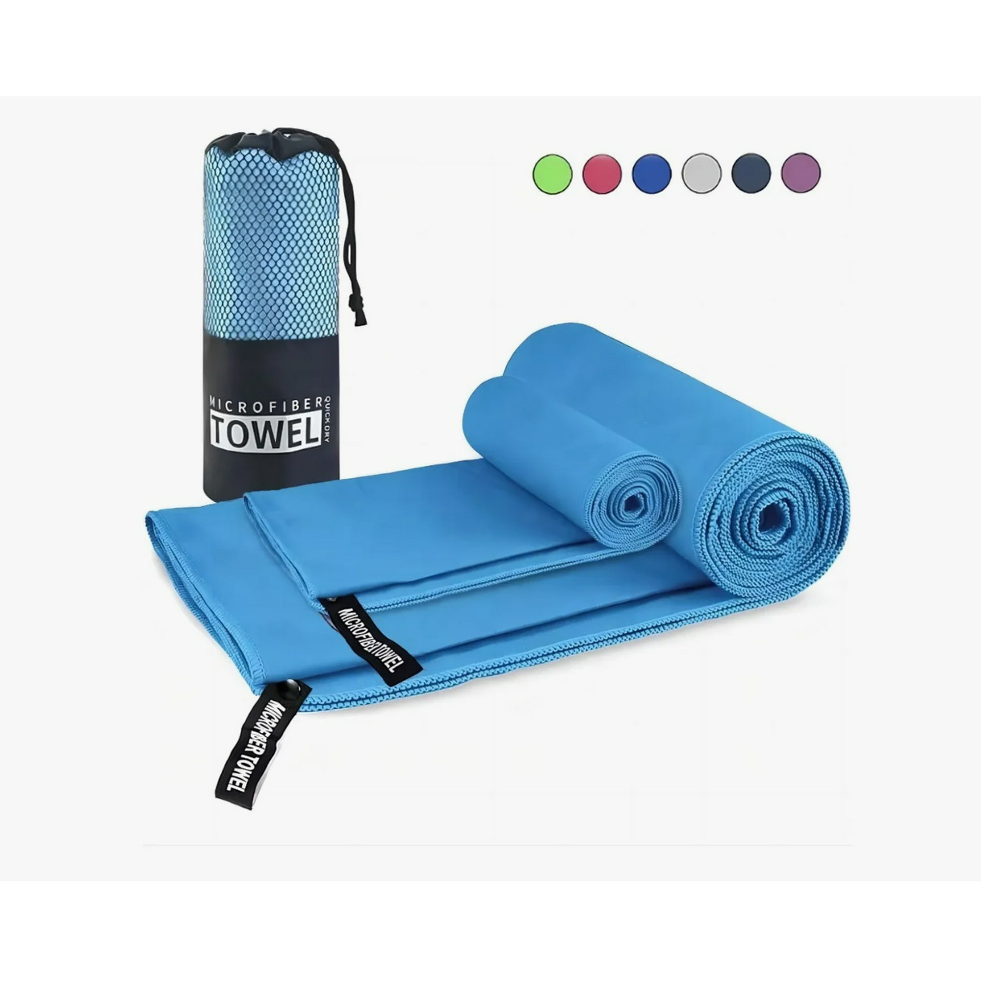 Atlas - Pack X2 Toallas Microfibra Sky Blue