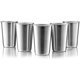 thumbnail image 1 of Xiao Hua Vaso de Cerveza de Acero Inoxidable Aislado - Juego de 5 - Taza de metal de una Sola Capa de Alta Calidad, Aislada y Resistente Al Frío - sin Bordes, Irrompible, 600 Ml, 1 of 4