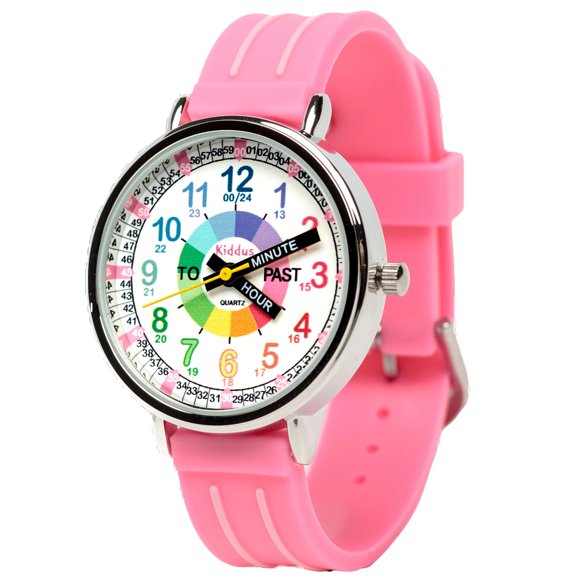 Reloj Kiddus Educativo para Niños 13‑17 cm Rosa