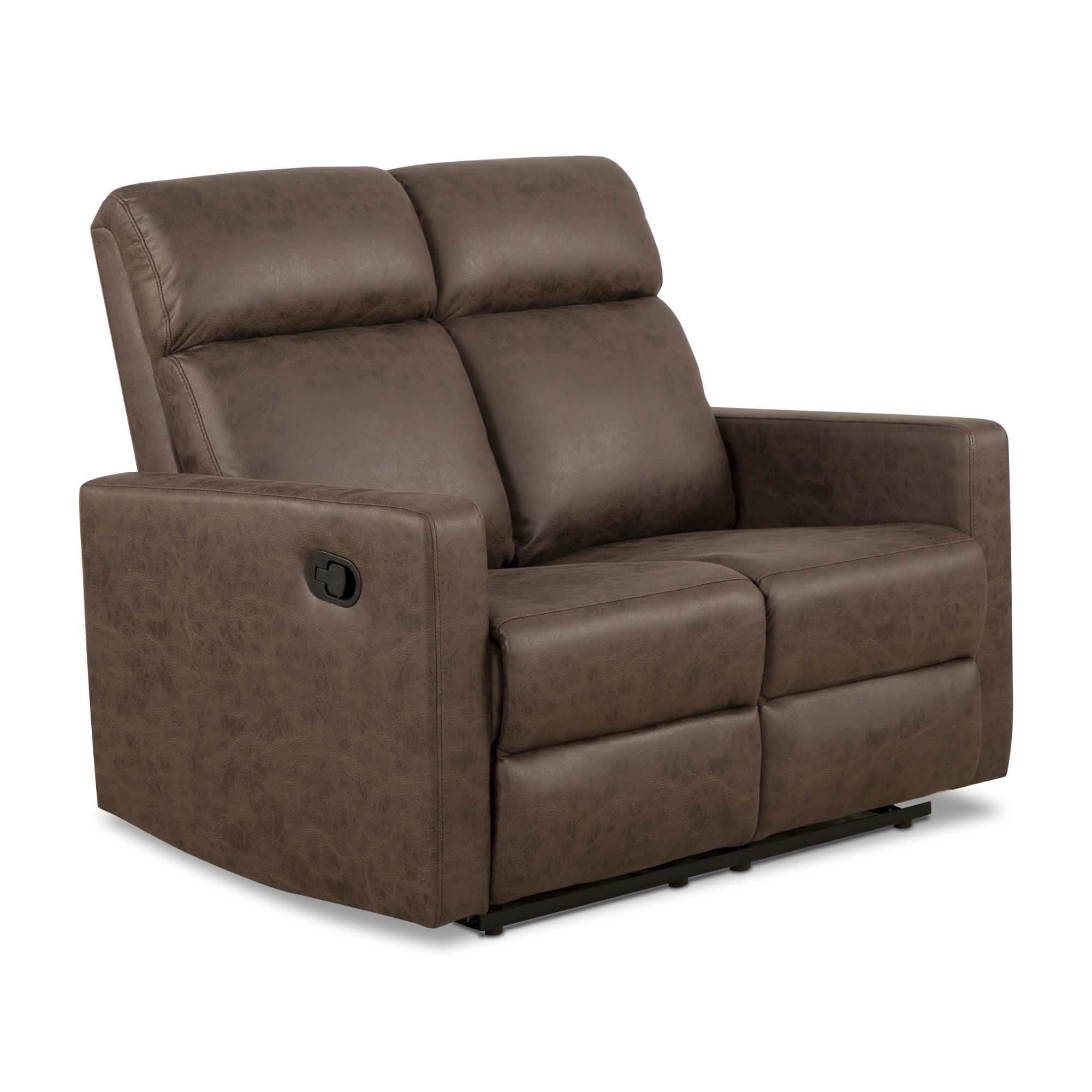 Cic - Sofá Reclinable Asturias 2 Cuerpos Café
