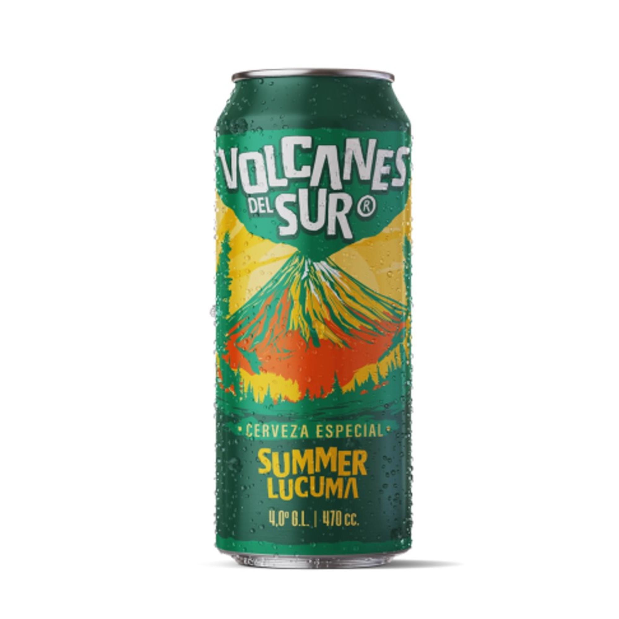 Cerveza Lager Summer Lucuma 4.6° Lata 470 ml Volcanes