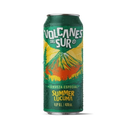 Cerveza Lager Summer Lucuma 4.6° Lata 470 Ml Volcanes