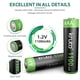 thumbnail image 3 of Batería solar recargable AAA Kruta 1100mAh 1.2V (paquete de 12), 3 of 9