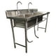 thumbnail image 3 of Lavafondos Doble Acero Inox. 175x60x90 cm. Secador derecho, 3 of 12