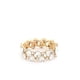 thumbnail image 1 of Pulsera Elástica CC Clothing Gota Con Piedras Brillantes Durazno, 1 of 5