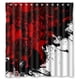 thumbnail image 1 of Cortina de ducha de The Raven Band, juego de cortinas de baño con ganchos, tamaño 66 x 72 pulgadas, 1 of 3