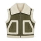 thumbnail image 1 of Chaleco Borrego Unisex Sin Mangas Invierno Estilo Europeo, 1 of 3