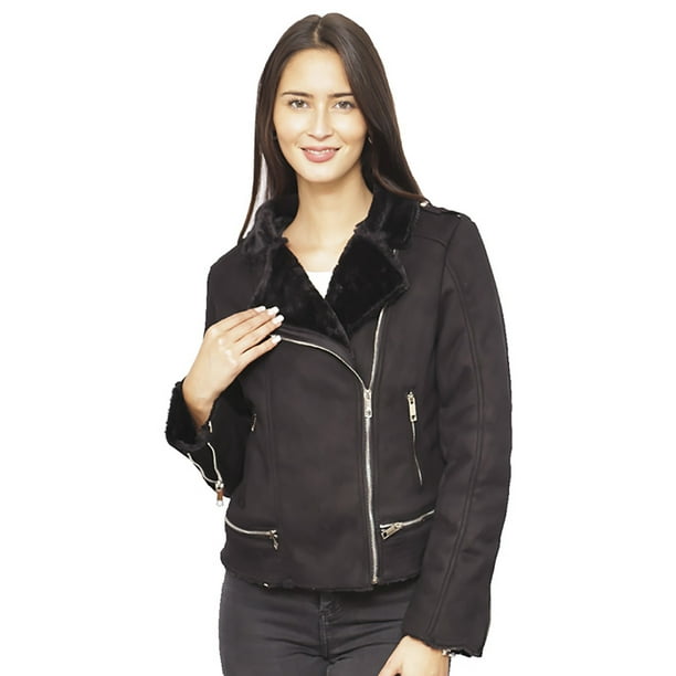 Chaqueta Gamuza Ecológica CHF76 Negro
