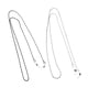 thumbnail image 3 of 2 Piezas Gafas de sol Collar Metal Gafas Gafas Cable Cordón Cadena, 3 of 6