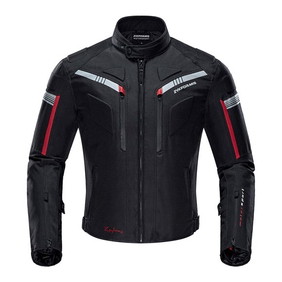 Chaqueta Zyxformis para motocicleta de hombre, todo clima, con armadura