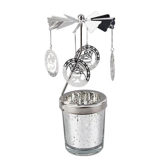 Spinning Tea Light Candle Holder Candelabro Giratorio Para Bodas Festivas Mayores