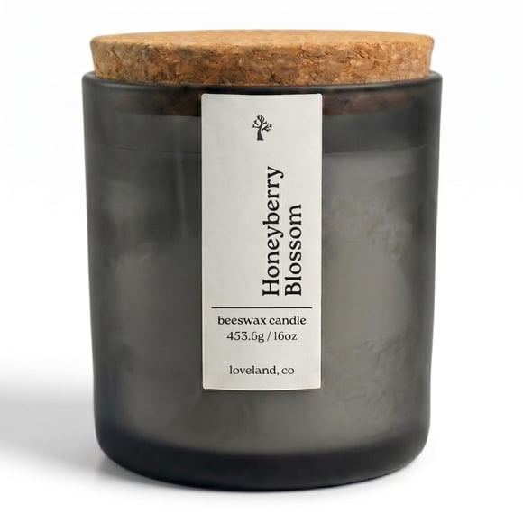 Vela de Cera de Abeja de Lujo ASPEN & OAK 453g Honeyberry