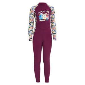 Ioensy - Trajes De Neopreno Para Niños Protección Uv Cuerpo Completo Traje De Baño De Verano De Una Pieza Púrpura Xxl