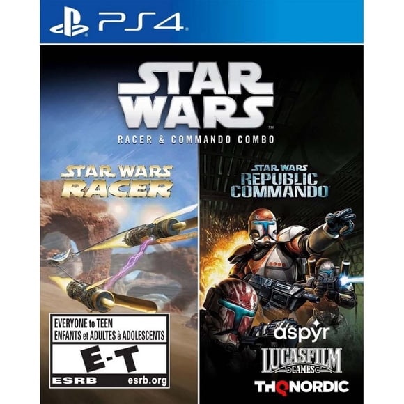 Combo Star Wars Racer Y Commando Para Ps4