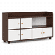 thumbnail image 5 of Estanteria Madera Moderna Con Puertas Blancas 110x24x60cm, 5 of 6