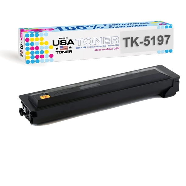 Tóner compatible de reemplazo MADE IN USA TONER para Kyocera TK-5197K, TK-5199K TASKalfa 306ci, 307ci, 308ci, Copystar CS306ci, CS307ci, CS308ci (negro)