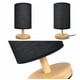 thumbnail image 3 of Lampara De Velador Lampara De Mesa Diseño Redondo negro 1, 3 of 4
