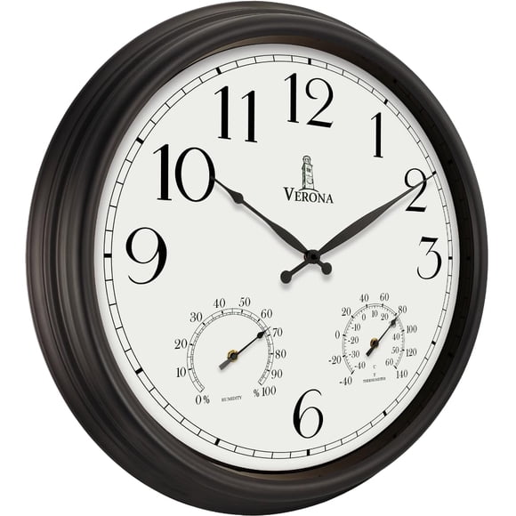 Reloj para exterior Lovely Home Essentials de 24 pulgadas impermeable