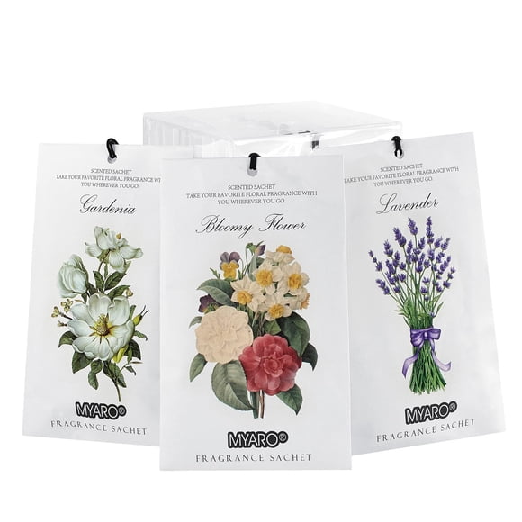 Bolsitas perfumadas MYARO para cajones y armarios, 12 paquetes