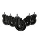 thumbnail image 1 of Llantas de repuesto Flash Furniture Waylon Transparent x5, 1 of 9