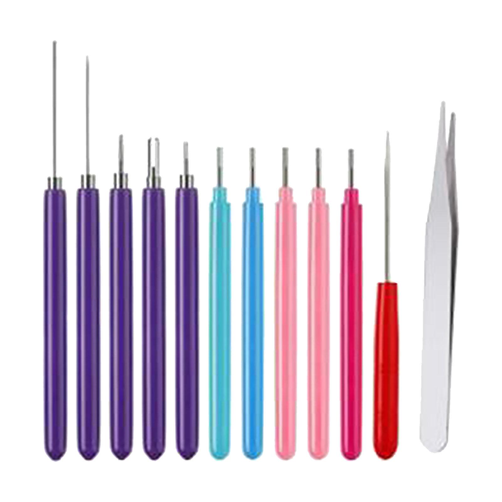 Bothyi - Herramienta Para Filigrana De Papel, Kit Ranurado, Bolígrafo Para Rizar, 12X, Pinzas Rectas