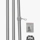 thumbnail image 3 of Mástil plata de aluminio con soporte para mástil de 180 cm de acero inoxidable, kit de barra de bandera de acero inoxidable con soporte, 3 of 6