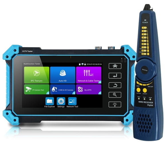 Comprobador de circuito cerrado de televisión POMIACAM IPC-5200 Plus Full HD de 5 pulgadas IPS Touch