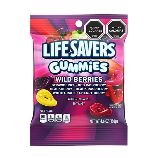 Gomitas Sabores Frutales 198 g Life Savers