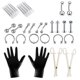 thumbnail image 3 of Kit De Perforación Corporal Profesional De 42 Piezas Silver-1.2x6 + 3, 3 of 5